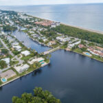 Flight over the Atlantic Coast of South Florida